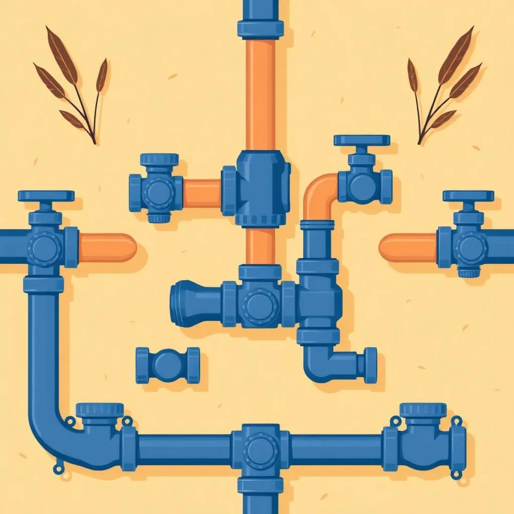 Plumbing pipes illustration — Ottr Plumr serving the Niagara Region